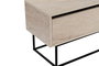 Hanah Home Escape 180 Soporte de TV Negro y Travertino